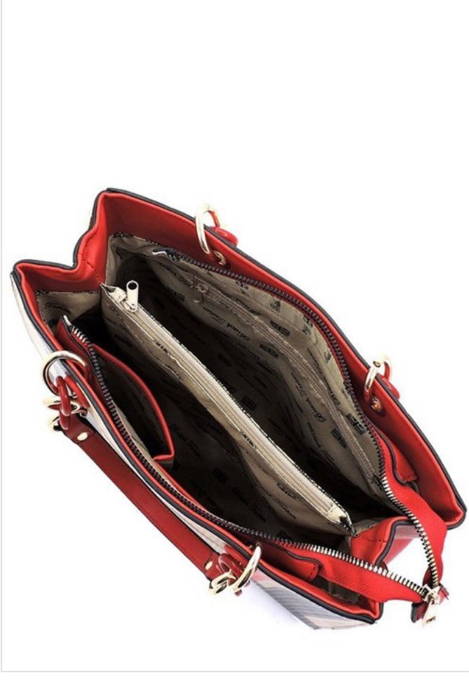 Bold-Striped Bag