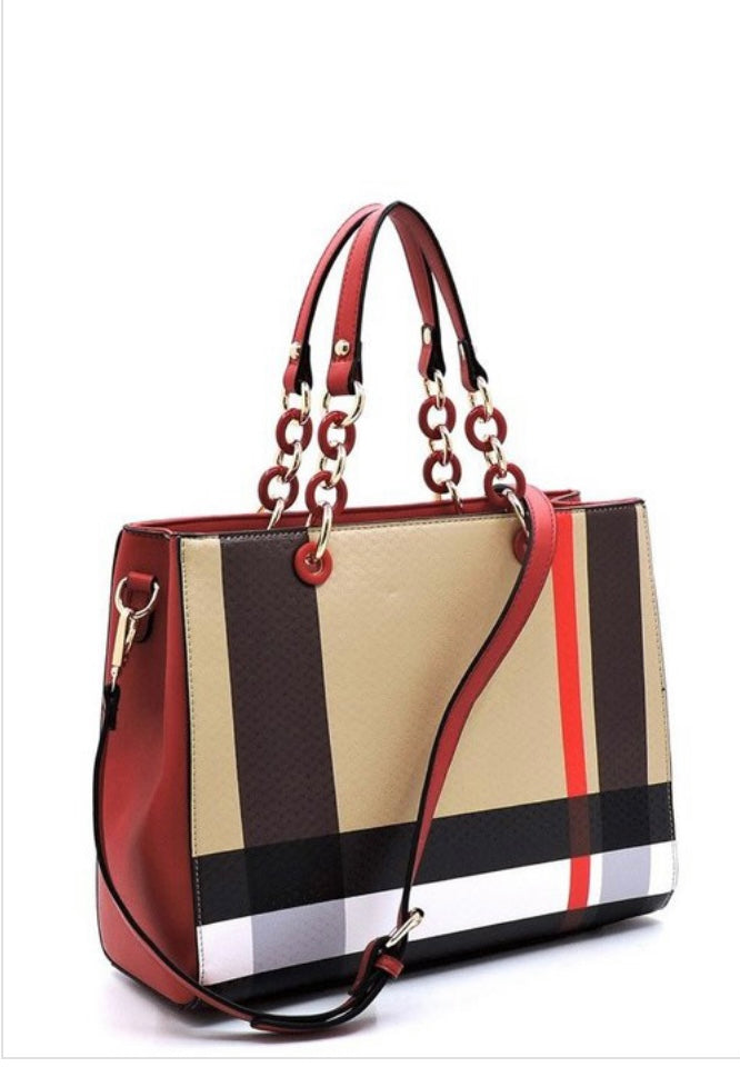 Bold-Striped Bag