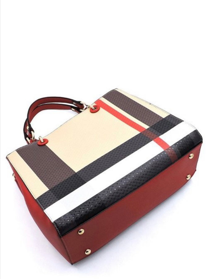 Bold-Striped Bag