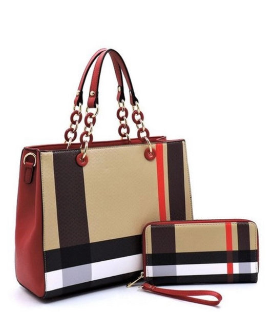 Bold-Striped Bag